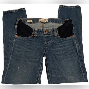 Madewell Maternity side panel slim boyjean sz 26